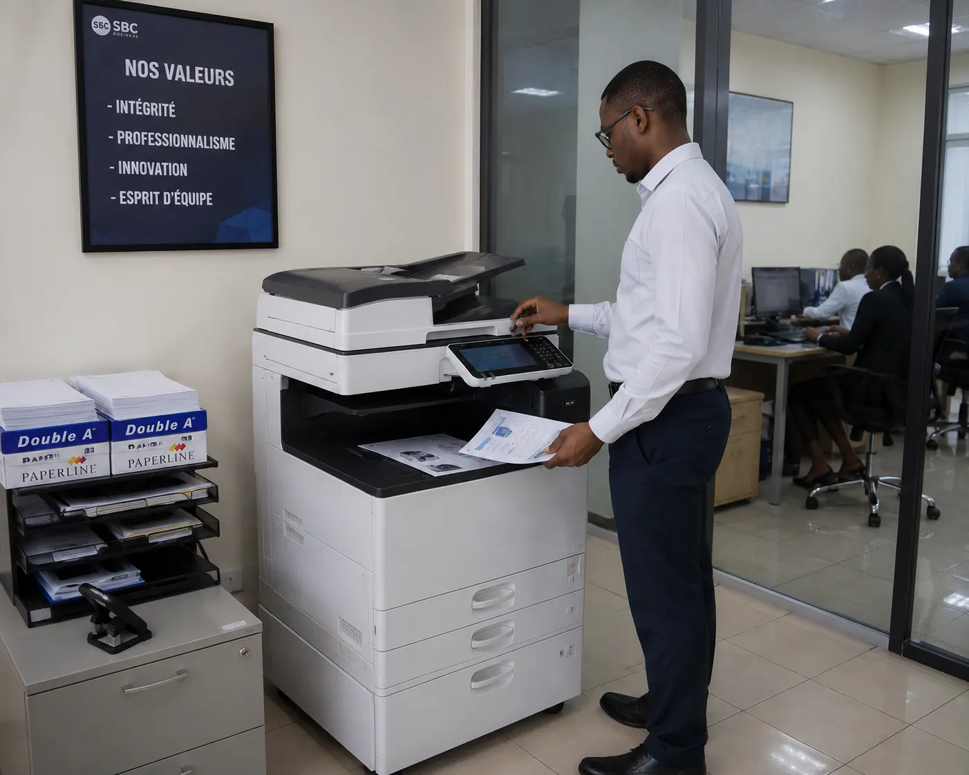 Imprimante professionnelle en entreprise au Cameroun