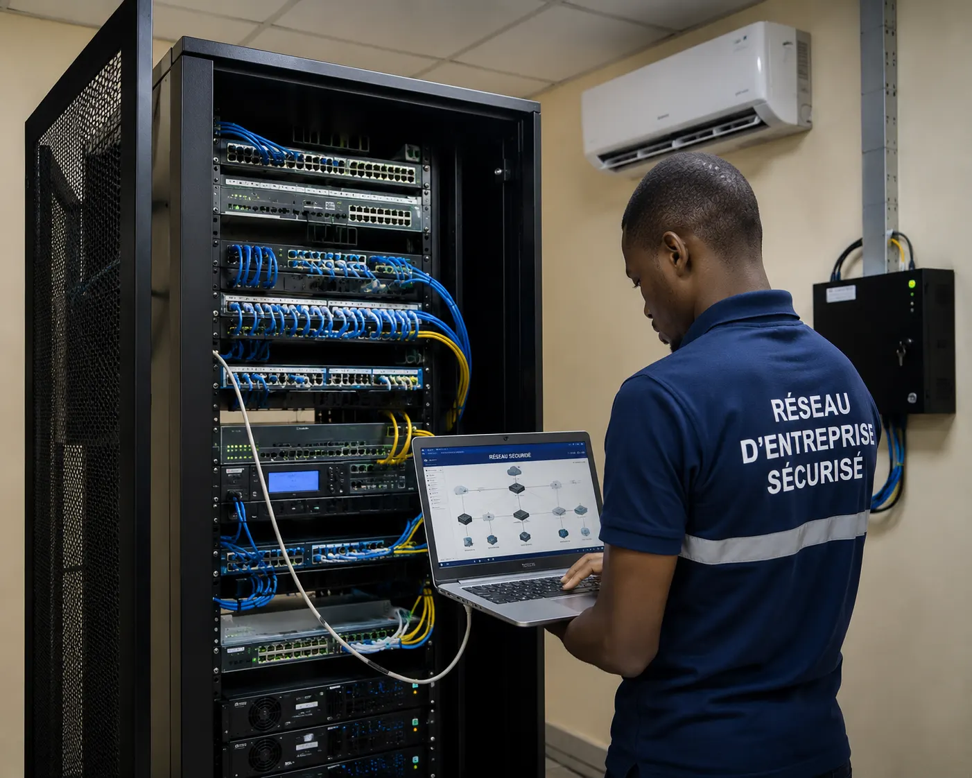 Réseau d'entreprise sécurisé installé au Cameroun